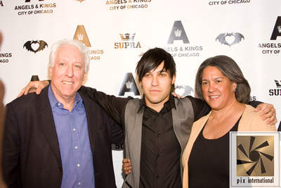 Pete Wentz and his parents