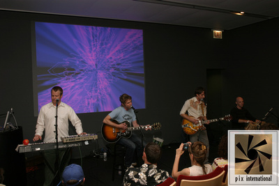 Caviar performs at The Apple store in Chicago