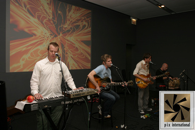 Caviar performs at The Apple store in Chicago